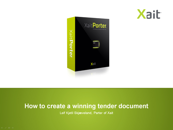 Presentation how to create a winning document | @XaitPorter