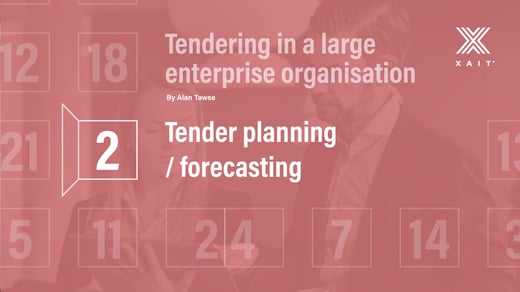 Tender planning / forecasting