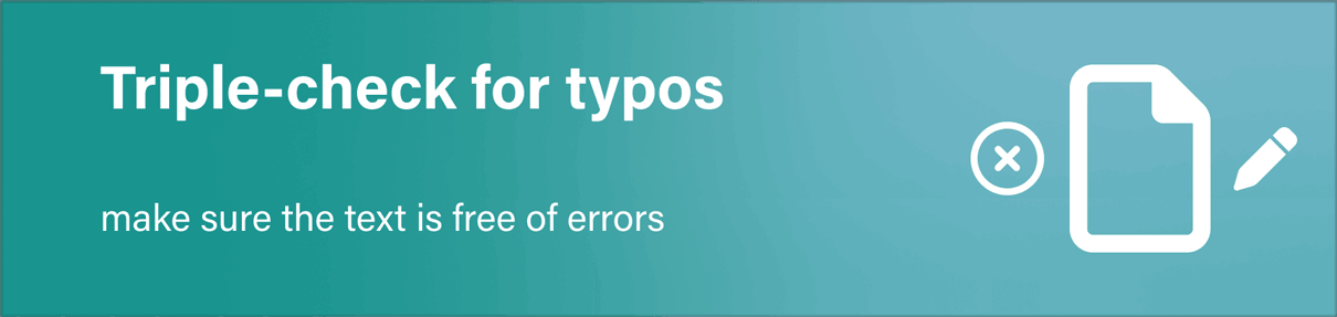 proposal writing tip: check for typos