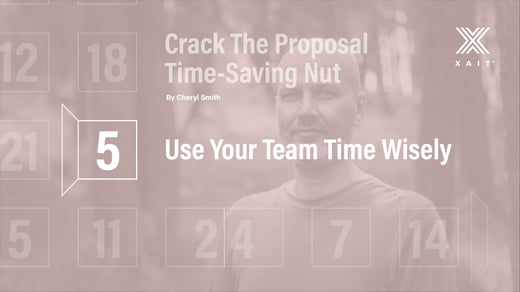 Crack The Proposal Time-Saving Nut, Part 4: Use Your Team Time Wisely