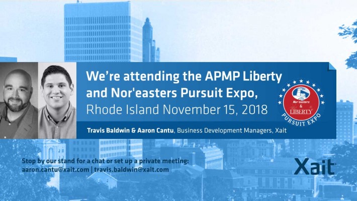 Meet Xait at APMP Liberty and Nor'easters Pursuit Expo 2018