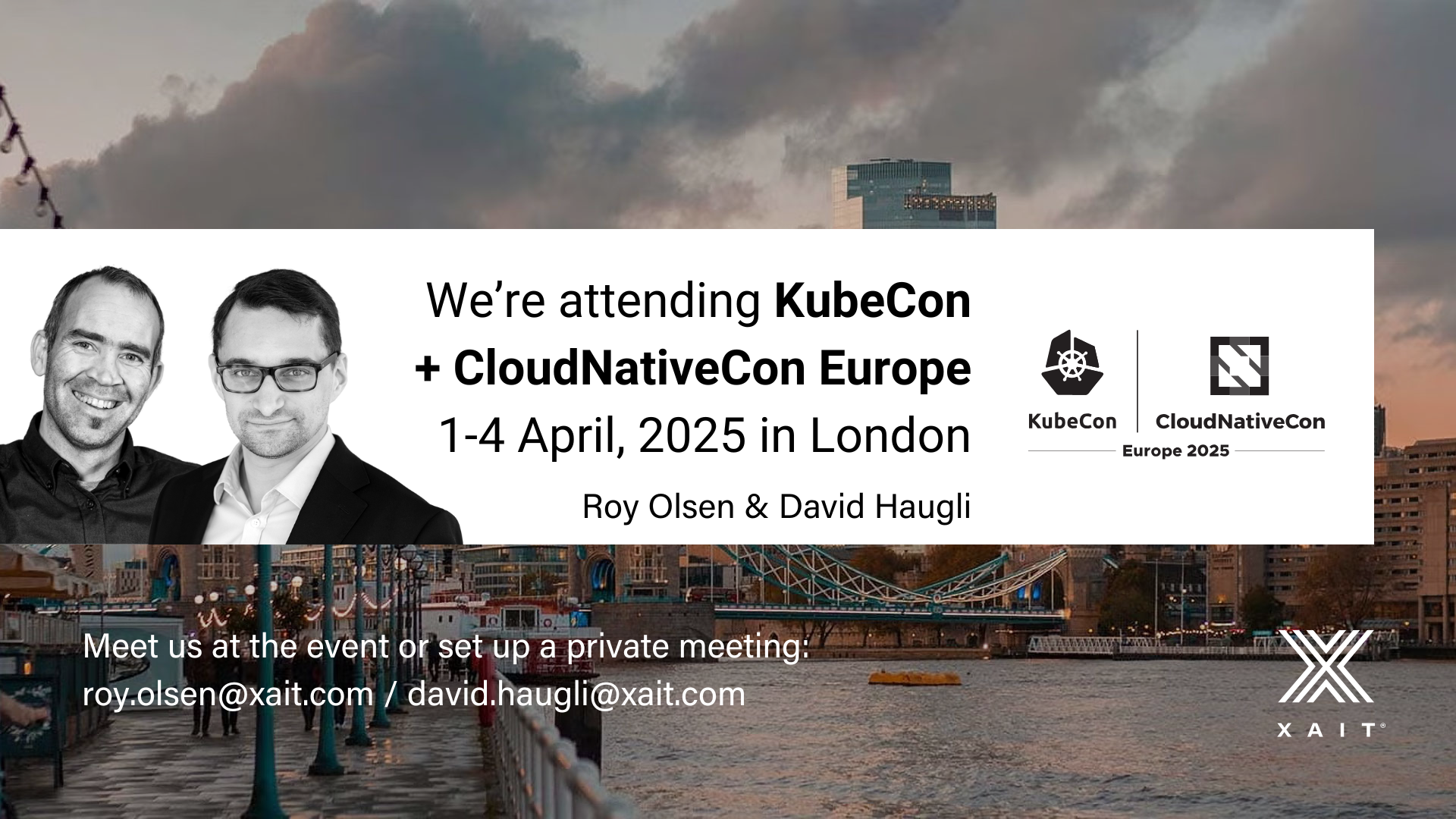 We are attending KubeCon + CloudNativeCon Europe 2025