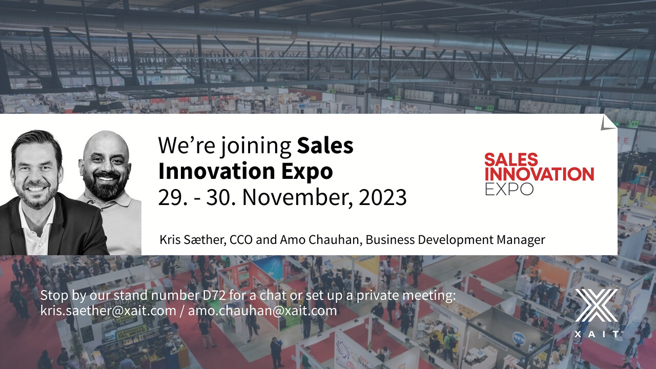 Meet us at Sales Innovation Expo